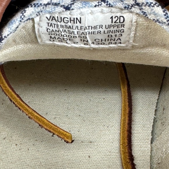 Polo‎ Ralph Lauren Vaughn Tattersal Canvas Sneakers Men's Size 12D - Picture 7 of 7